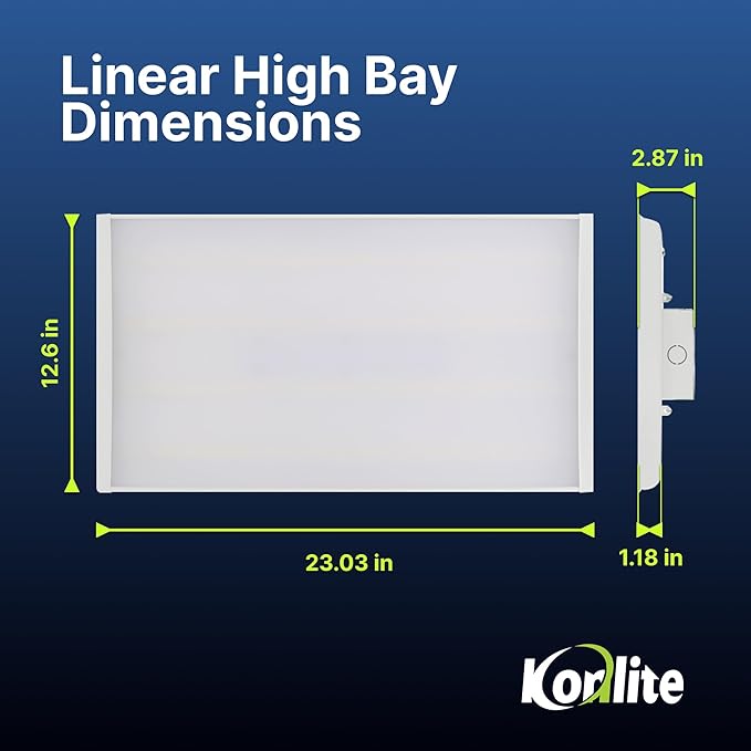 2 FT Linear LED Shop Lights, 170LM Bay Ceiling Shop Light