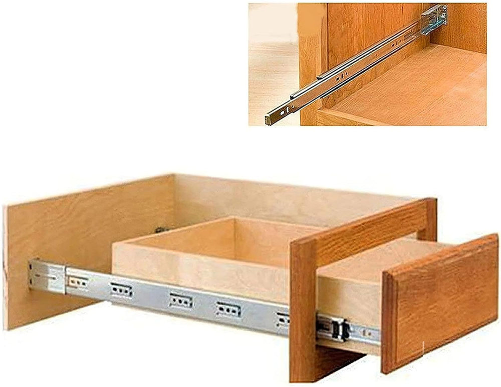 LONTAN Rear Mounting Brackets for 1.77 Inch 45mm Drawer Slides (10 Pairs)
