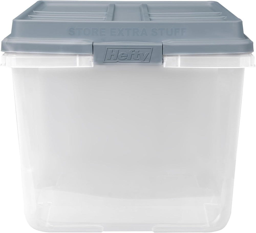Hefty HI-RISE Stackable Storage Bins - Under Bed Storage Containers with Lids...