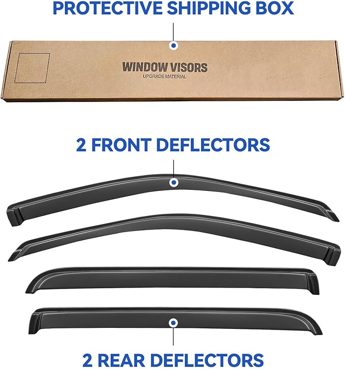 Window Visors Rain Guards Shield