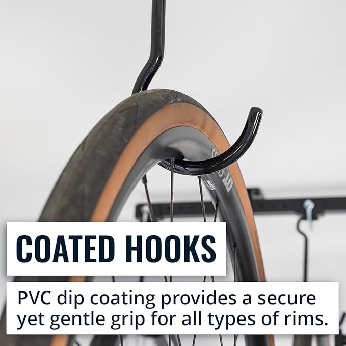 Teal Triangle Ceiling Mounted Bike Rack