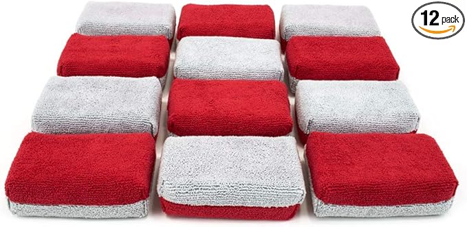 Autofiber Thick Ceramic Coating Applicator Sponge | 12 Pack |