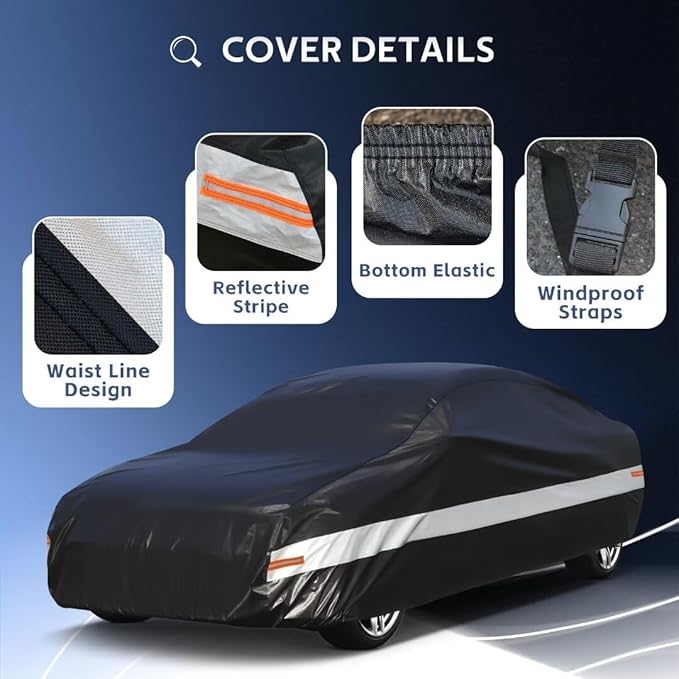 Holhtly Car Cover Custom Fit for Dodge Charger， Car Covers for Automobiles All