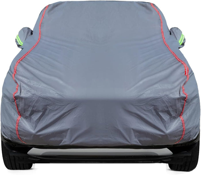 Breathable New Material, Waterproof Car Cover, Locks and Zipper Doors,