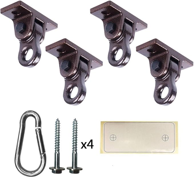 Heavy Duty Bronze Swing Hangers Screws Bolts Included Over 5000 lb Capacity (...