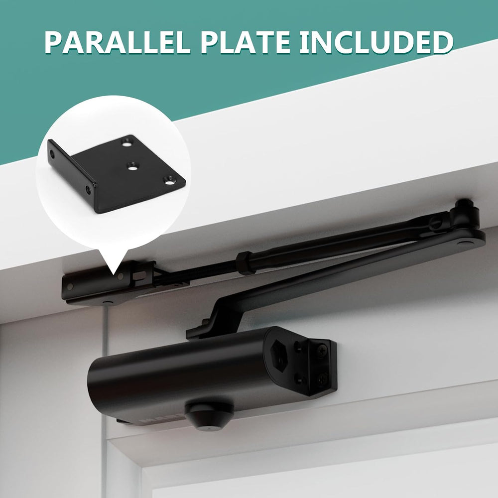 Marie Door Closer for Residential and Commercial Doors,Size 3 Adjustable Auto...