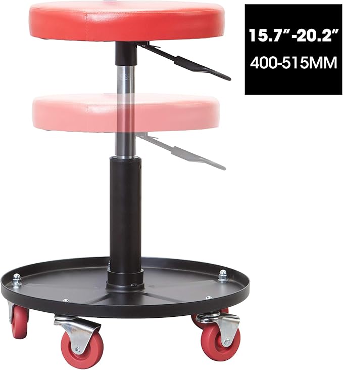 BIG RED ATRHL6201R Torin Heavy Duty Rolling Pneumatic Creeper Garage/Shop Seat: