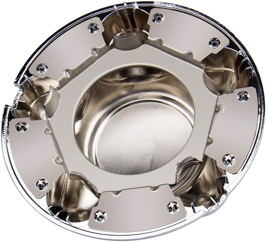 B4B BANG 4 BUCK 4 Packs 7" Center Cap with 5-Lug Steel Wheel Chrome for ...