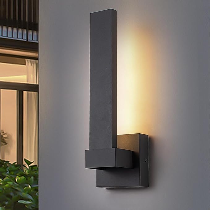 Modern Outdoor Wall Lights 15.5" LED Exterior Lighting Fixtures Patio Wall