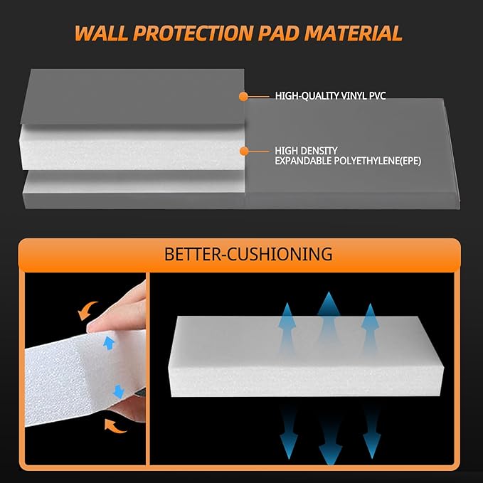 PROGOAL 2"/4" Thick Foam Protection Wall Pad，Gym Basketball-Court