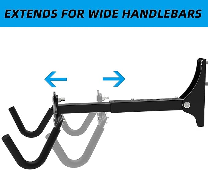 Foldable Bike Wall Mount Rack, Bicycle Rack Storage, Horizontal Bicycle Stora...