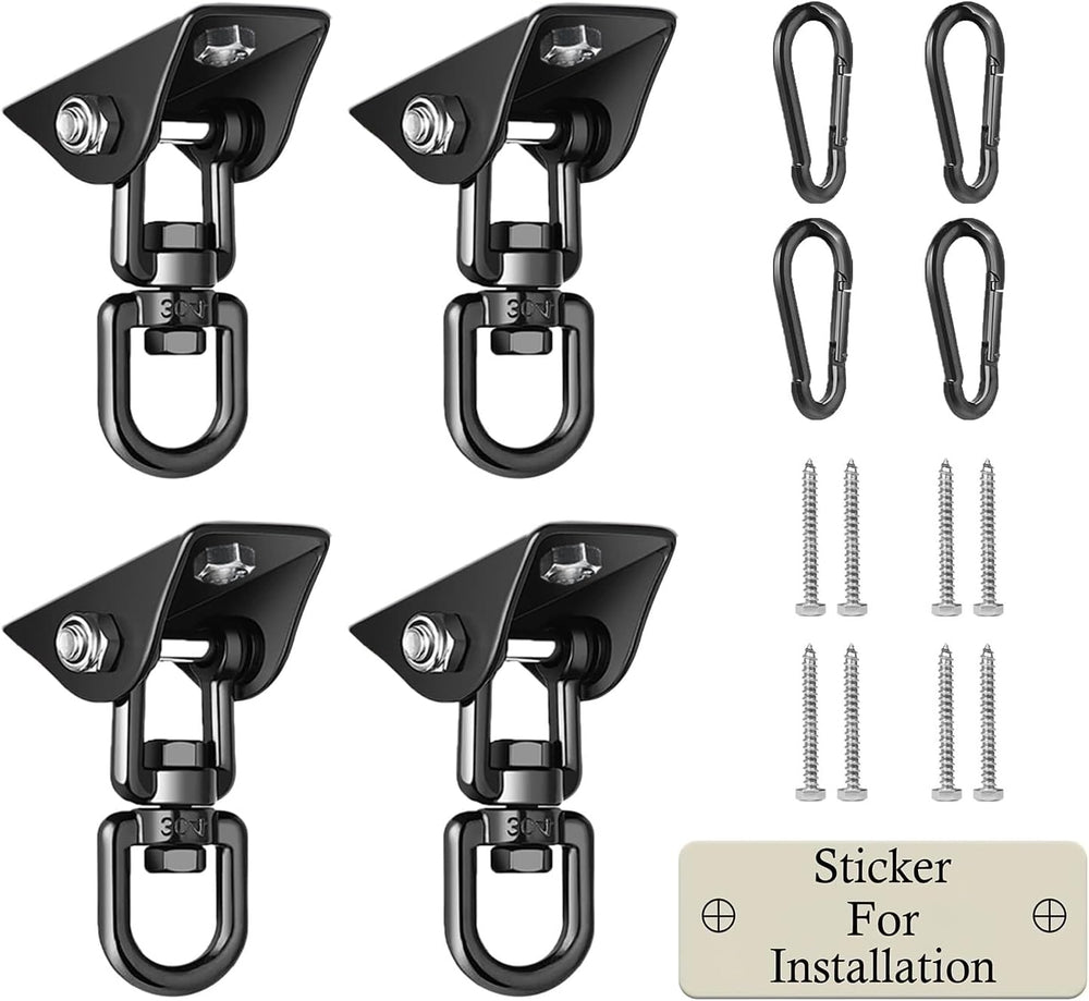 Heavy Duty Swing Hangers for Wooden Sets 2000 LB Capacity Hammock Hanger 360 ...