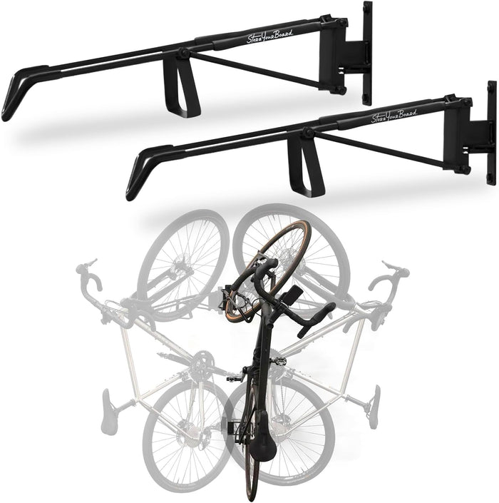StoreYourBoard SwivelStow Road & Gravel Bike Storage 2 Pack – Heavy Duty Bike