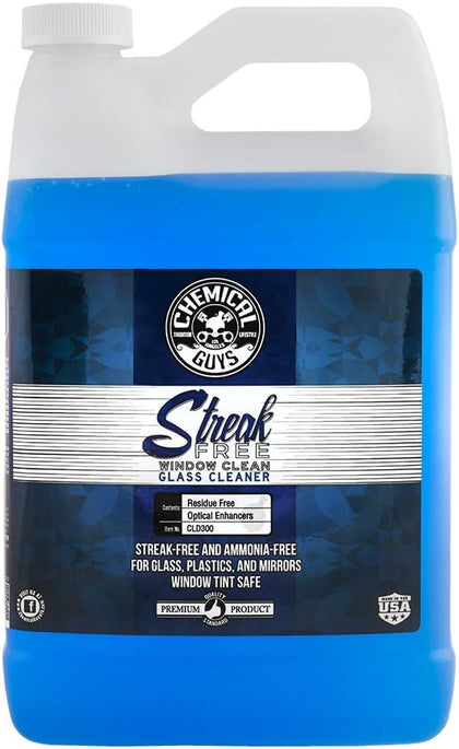 Chemical Guys CLD300 Streak Free Glass & Window Cleaner, Ammonia Free & Safe on