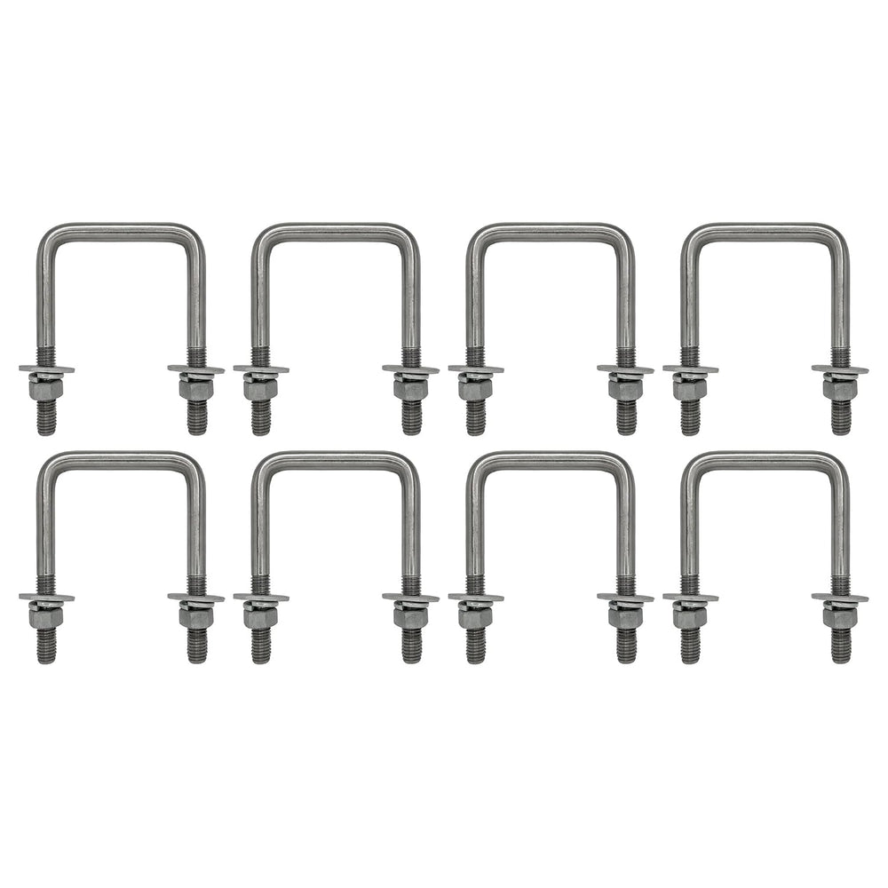 A.A Square U Bolt with Hardware for Boat Trailer, Galvanized Steel, 1/2"...