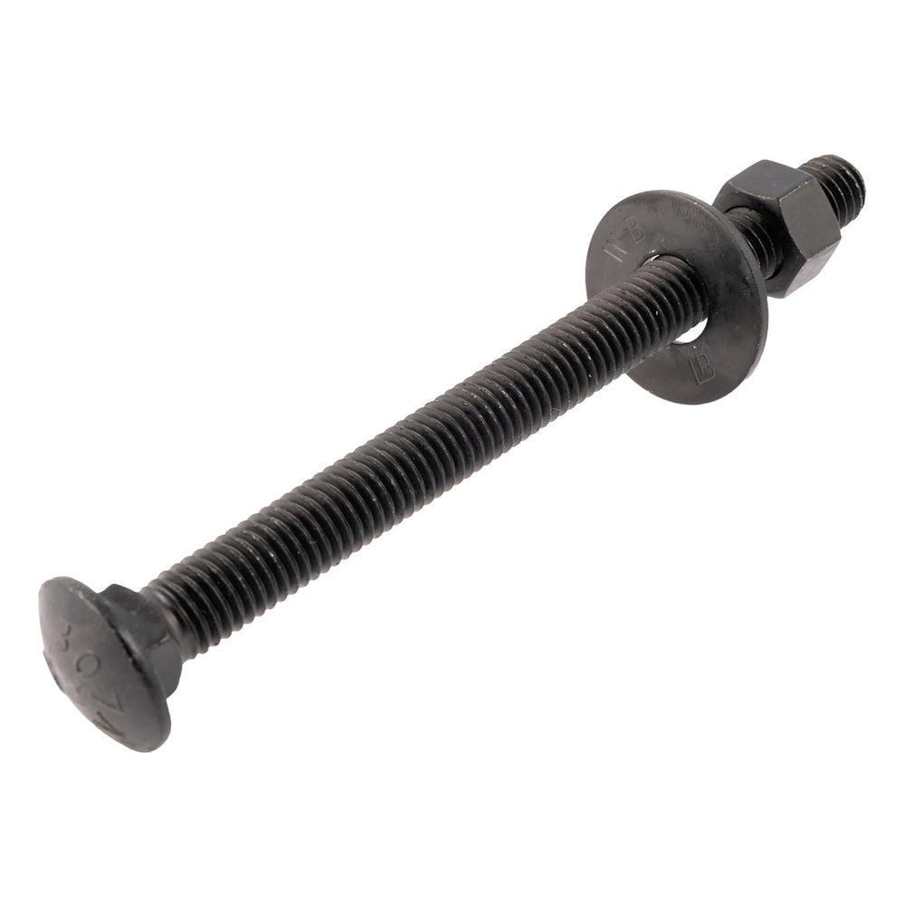5/8 in. x 6 in. Black Carriage Bolt Kit Includes 12 Bolts, 12 Washers, and 12...