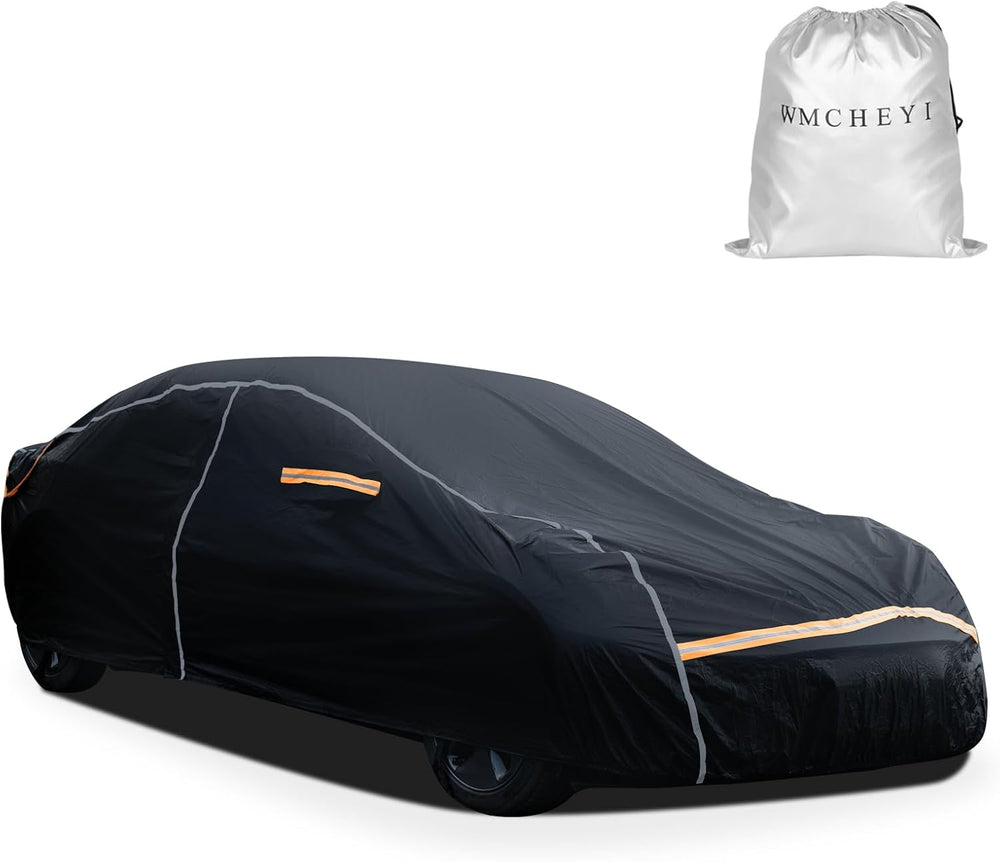 Car Covers for Automobiles, 6 Layers Car Cover Waterproof All Weather, Full