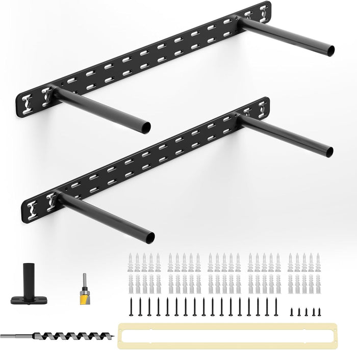 2pcs Floating Shelf Hardware Heavy Duty Hidden Shelf Brackets Support,Wall Mounting Invisible Floating Shelves Bracket with Jig (22" x 8" x 1.5" with Tools)