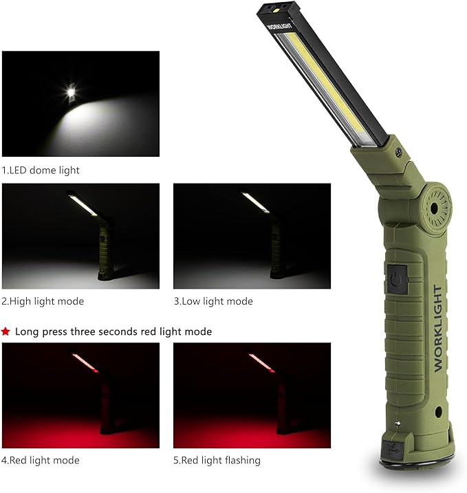 4 Pack Rechargeable LED Work Lights