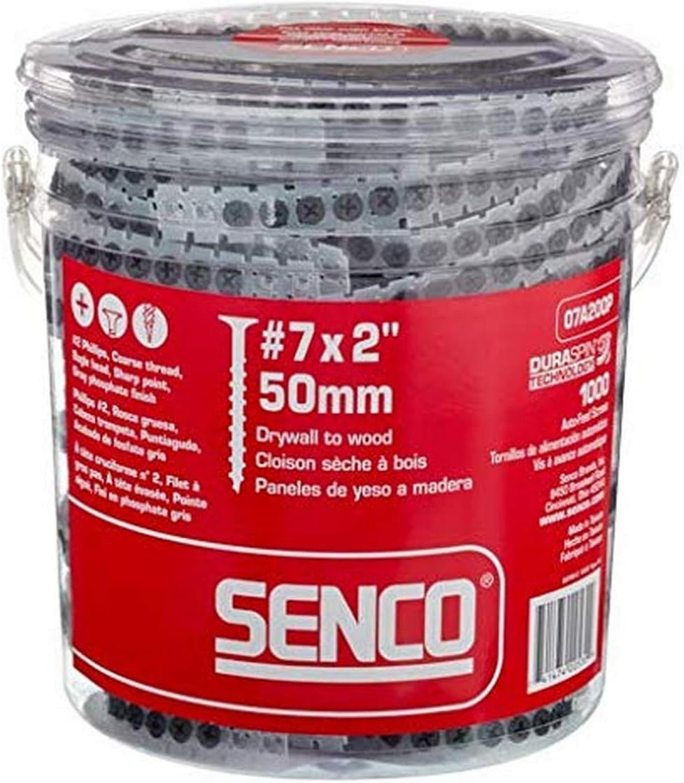 SENCO Duraspin #7x2 Collated Drywall to Wood Screw (07A200P) 1000 ct.