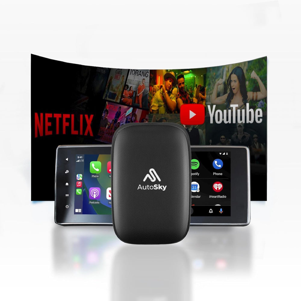 AutoSky Wireless CarPlay and Android Auto AI Box Lite