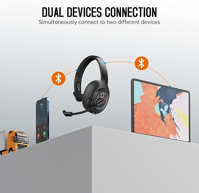 EKSA [Upgrated Trucker Bluetooth Headset