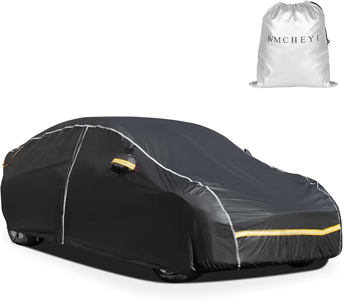 Car Cover Waterproof All Weather, 6 Layers Car Covers