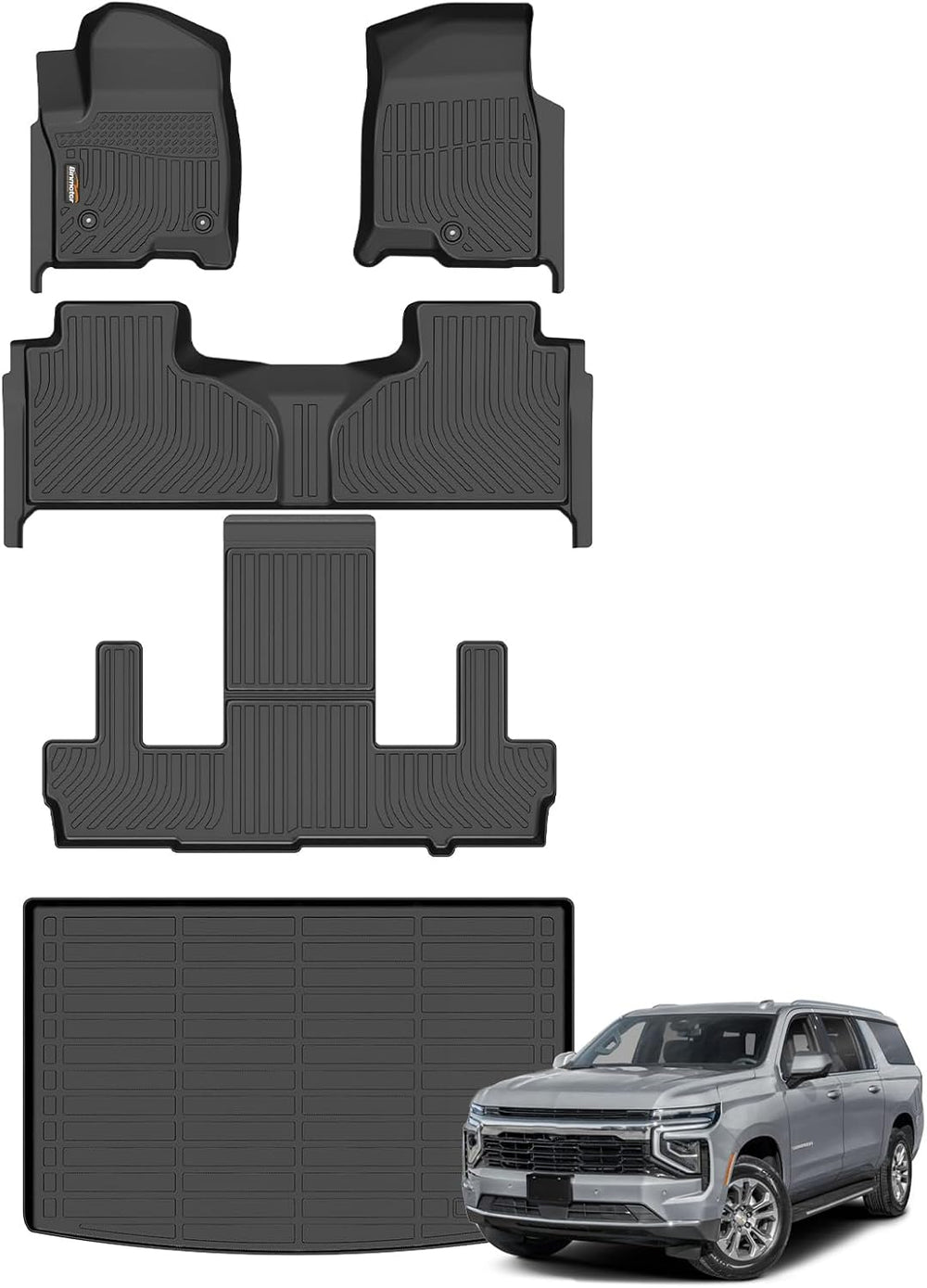 Floor Mats Cargo Liner for 2021-2026 Chevy Suburban/GMC Yukon XL