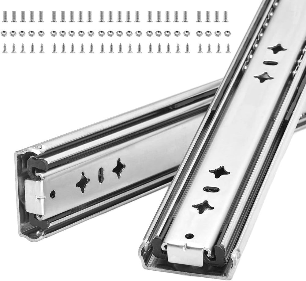Heavy Duty 22" Drawer Slides, Full Extension Ball Bearing, 300LB
