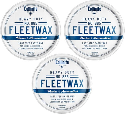 Collinite No. 885 Fleetwax Paste Wax, 12 Fl Oz - 3 Pack