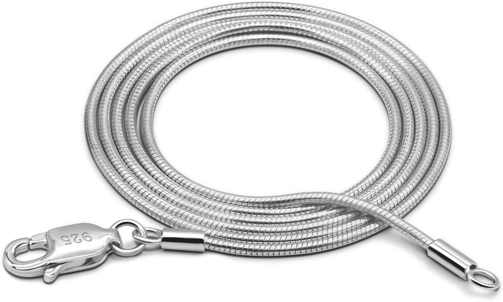 Dankadi Women 925 Sterling Silver Magic Snake Chain Necklace- Men 1.2MM Solid...