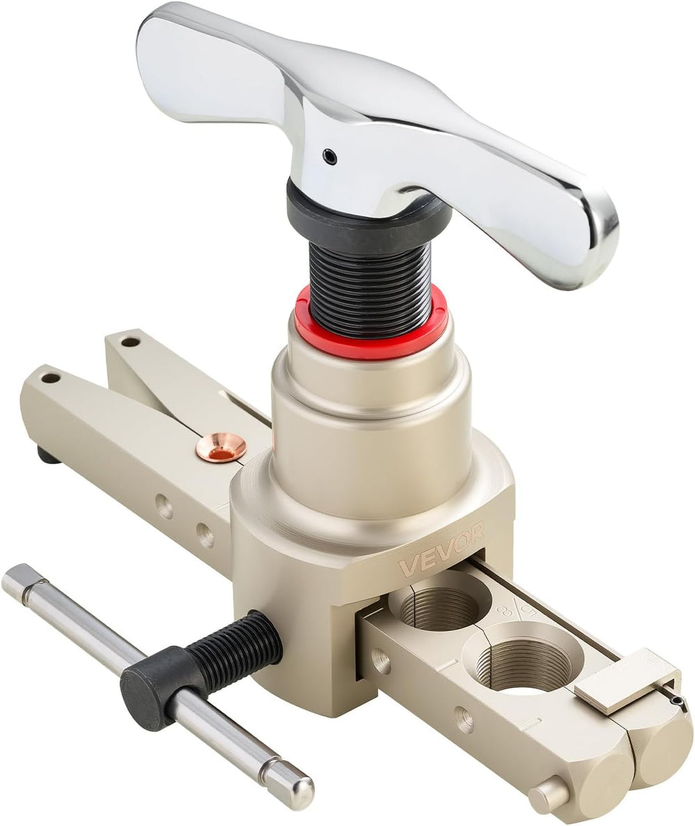 VEVOR Flaring Tool HVAC, 45° Eccentric Single Flaring Tool for 1/4"-3/4&...