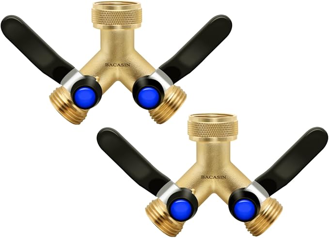 2 Pack Hose Splitter 2 Way Heavy Duty