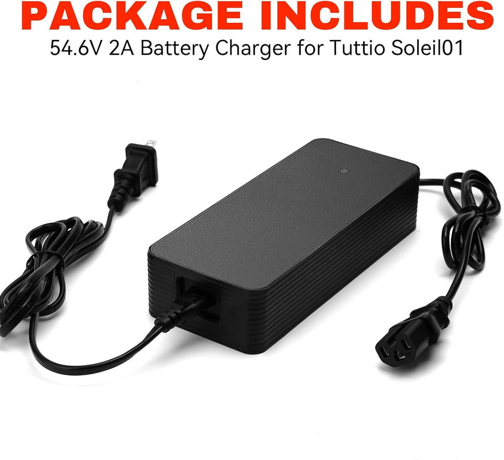 JERBOR 54.6V 2A Battery Chargers for Tuttio Soleil01 Drit Bike, 48V Charger P...