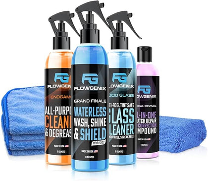 Grand Slam 4-Pack Includes Waterless Car Wash Spray + Instant Car Scratch