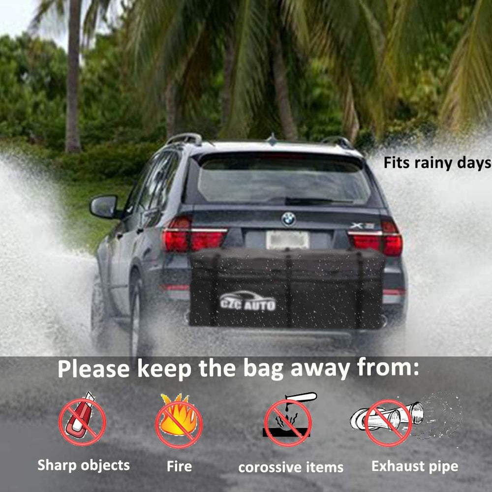 CZC AUTO Expandable Hitch Cargo Carrier Bag 9.5 cu. ft Extends to 11.6 cu. ft...