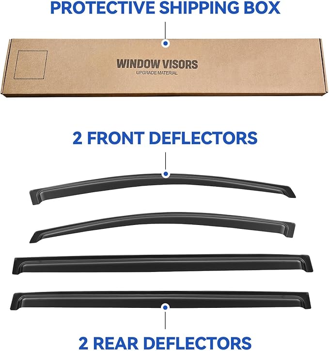 Window Visors Rain Guards Shield