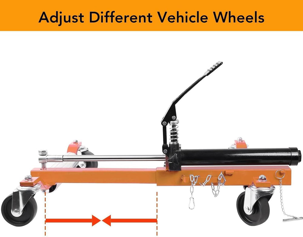 TrailBlaze Heavy Duty Hydraulic Car Wheel Dolly Set – 1500 lbs per Dolly, Veh...