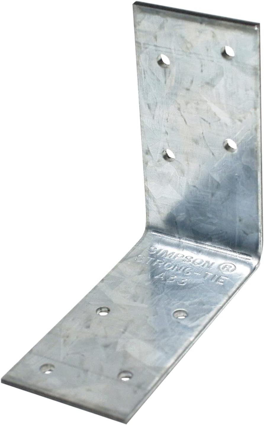 Simpson Strong-Tie A33 A-Series Framing Angle - 3 in. (W1) x 3 in. (W2) x 1-1...