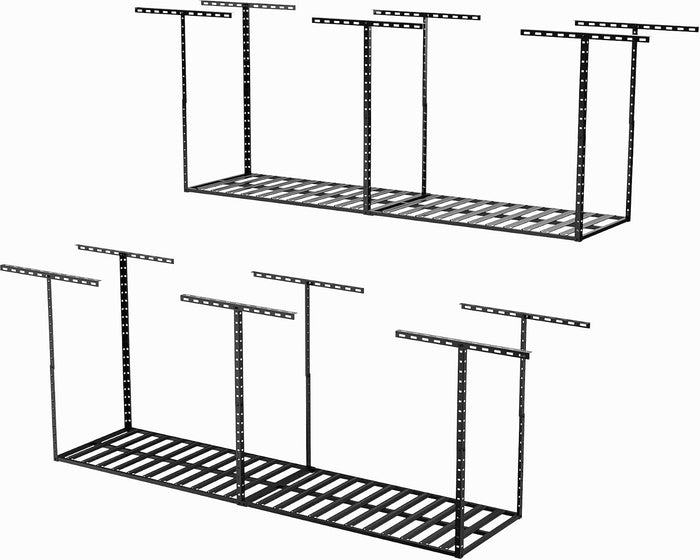 SunsGrove 2x8 Garage Storage Overhead Rack Organization, Adjustable Ceiling (2 Pcs)