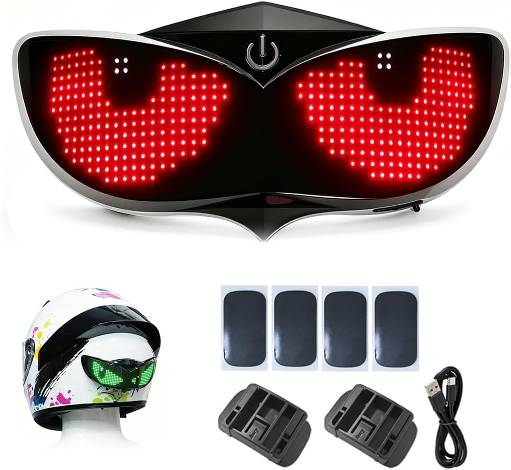 Crelander LED Helmet Light, App Controlled Smart Motorcycle Helmet Light, Wat...