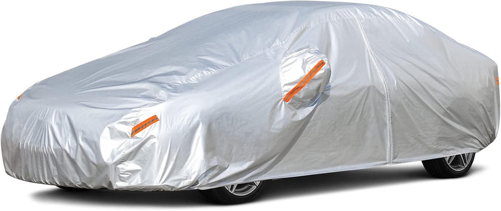 Kayme Car Covers for Automobiles Waterproof All Weather Sun Uv Rain Protection
