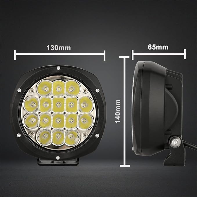 BIGLION.X 5Inch 160W Round Led Driving Lights Off Road Spot Lights Offroad