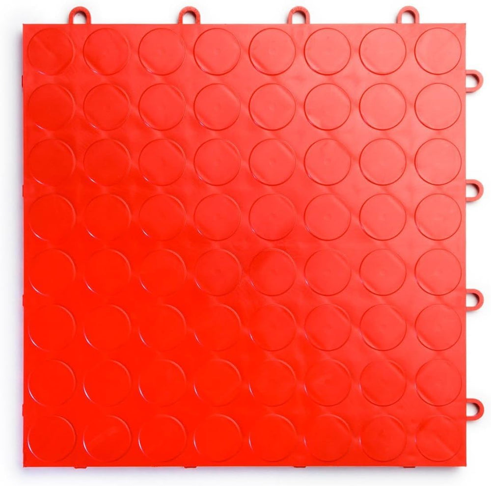 Big Floors RaceDeck CircleTrac, Interlocking Non-Slip Garage Flooring Tile (2...