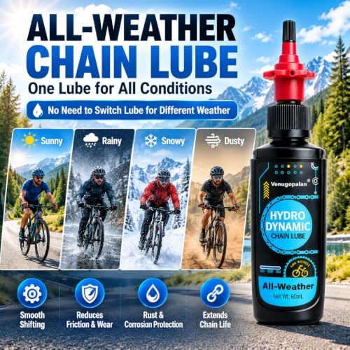 Bike Chain Cleaning Kit with 350mL Degreaser & 60mL All-Weather Chain Lub...