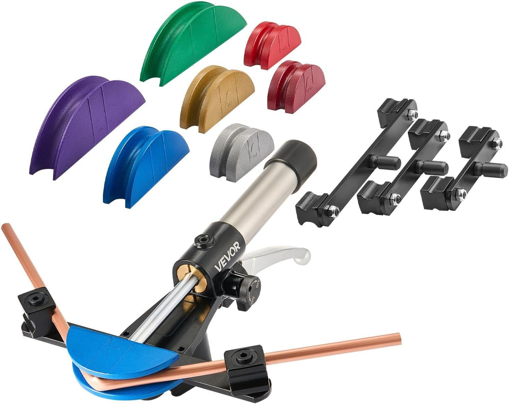 VEVOR Hydraulic Tubing Bender Kit, 1/4 to 7/8 Inch, Copper Tube Pipe Bender, ...