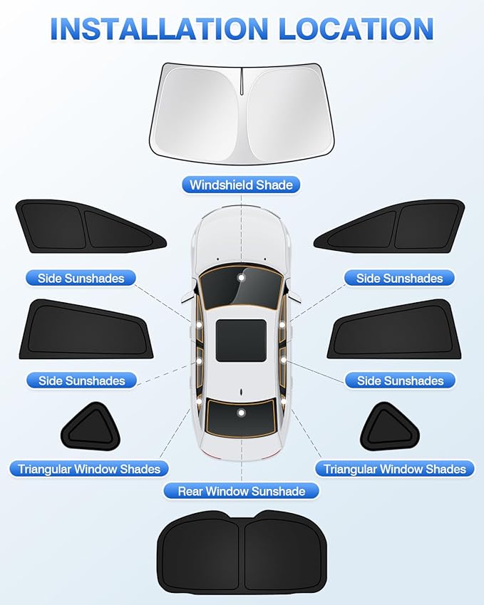 Sunshades for Subaru Crosstrek 2024 2025 2026 Accessories Windshield Sun Shad...