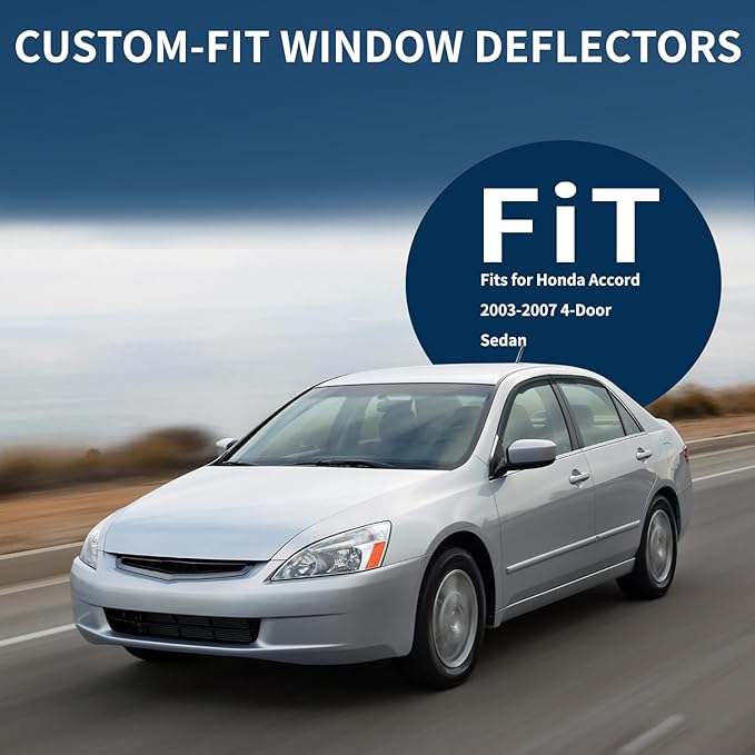 4PCS Rain Guards Window Visors Fit