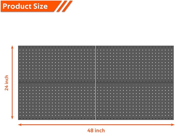 Ultrawall 4 Pcs Metal Pegboard Wall Panels, Peg Boards