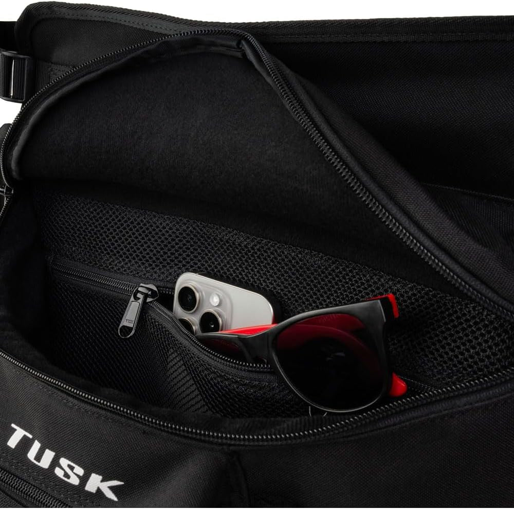Tusk UTV Cab Pack Black – Off-Road Utility Vehicle Storage Accessory - Compat...